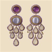 Orecchini Donna in Argento Agata Cianfrone Gioielli F217OR-ART63-VIOLA
